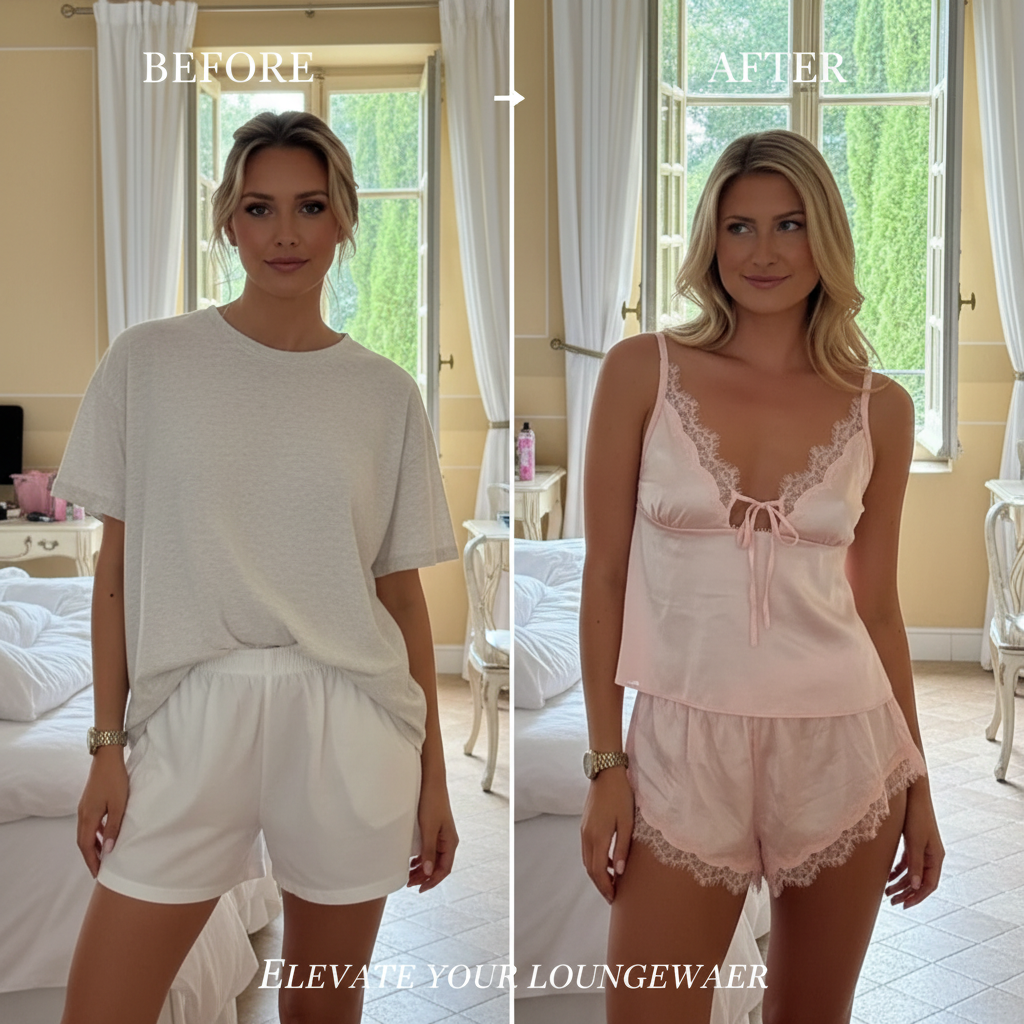 2-piece lace pyjama set